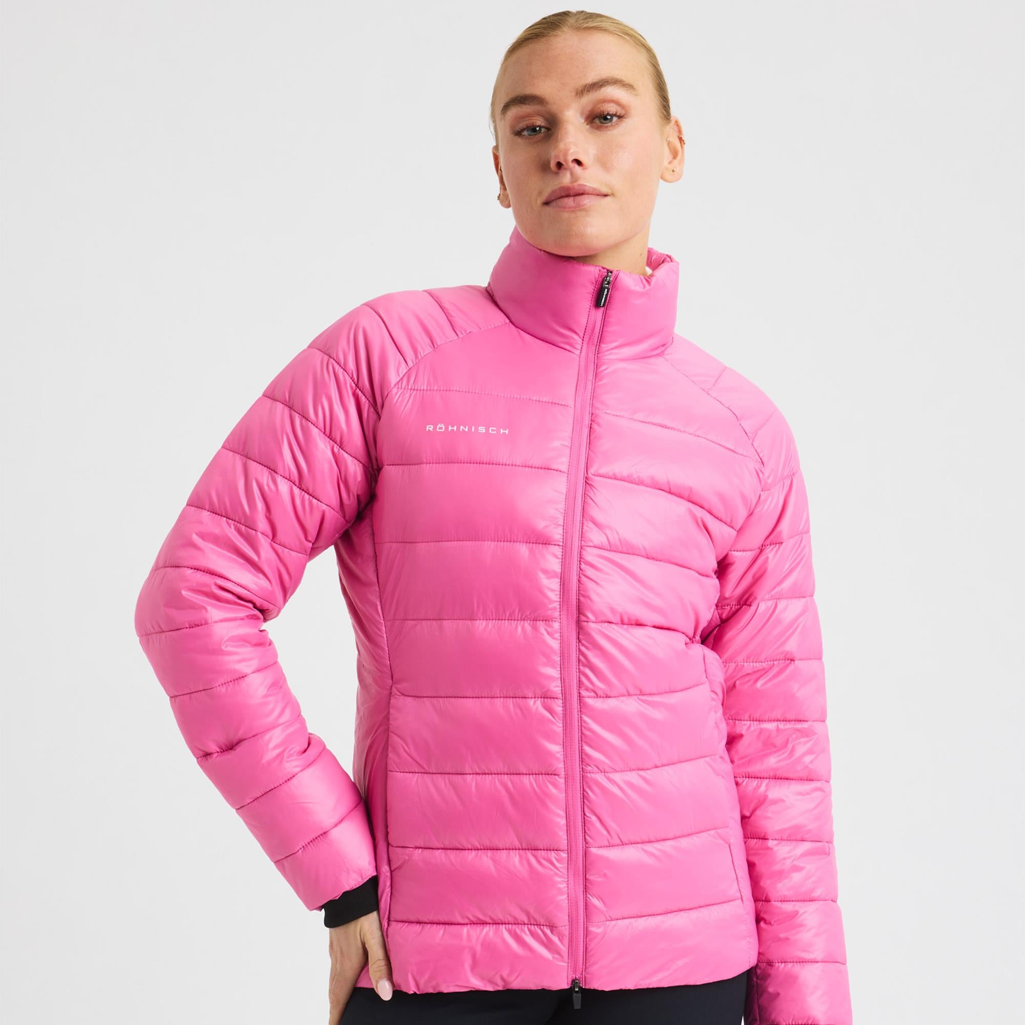 Rohnisch Airlite Padded Ladies Golf Jacket Rose